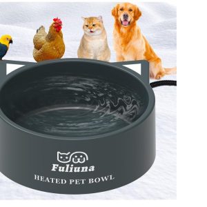 Fuliuna Large Heated Water Bowl 3L- new in box overstock