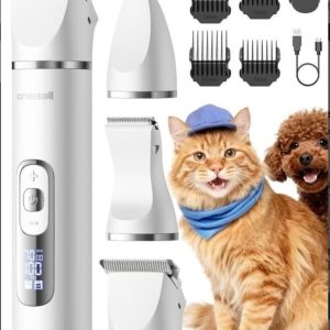 oneisall Quiet Cat Clippers for Matted Hair, 3 in1 - new