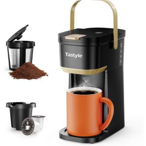 Single Serve Mini Coffee Maker, for K Cups and Grounds-new in box