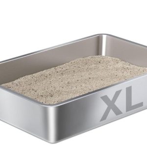 Stainless Steel Litter Box XLarge 23x14, XL Metal Cat Litter Box, Easy Clean Non Stick No Smell