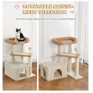 cat tower with scratching Post 30"- new in box
