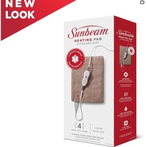 sunbeam heat pad- 4 setting 15x12"- new in box