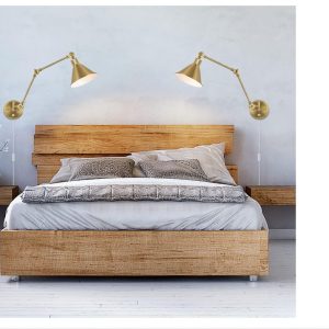 Wall Sconce Plug in pack 2in gold- hardwire or plug in - new in box