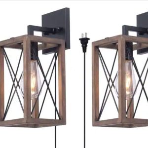 Wall Sconces Retro Industrial plug in or hardwire- new in box
