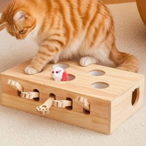 Whack a Mole Cat Toy with Pop Up Mice- new in box
