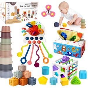 6 in 1 Baby Montessori Toys for 6-12 Months- new in box