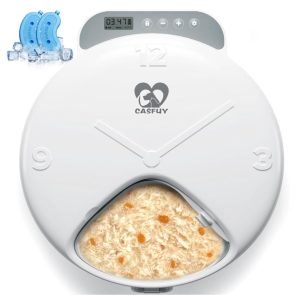 Casfuy Battery-Operated Auto Cat Feeder 4-Meal- new in box
