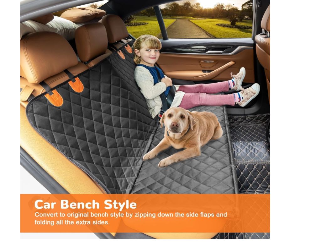Dog Car Seat Cover for Pets Seat Cover Hammock Heavy Duty Scratch Proof Nonslip Durable Soft Back Seat Covers for Cars Trucks and SUVs- new sealed - Image 3