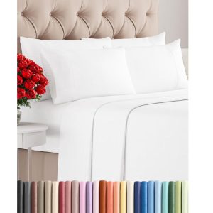 4 Piece Sheet Set king white-new in bag