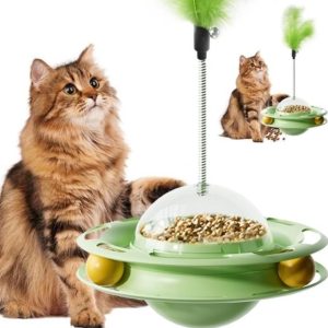 Cat Toys Interactive Track Balls,3 in 1 Cat Roller-new
