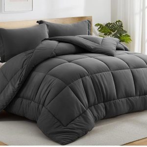 Down Alternative Comforter, Queen gray-new