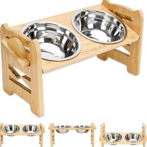 Elevated Dog Bowls,Raised Dog Bowl Stand with 3 - new