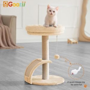 Goozii Cat Scratching Post Tower for Indoor Cats- new