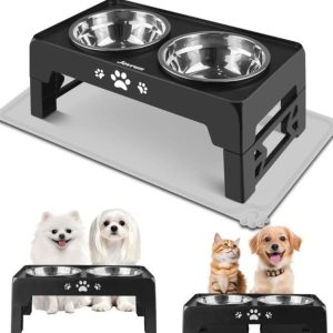 Jovrun Elevated Dog Bowls for Small Dogs and Cats