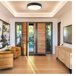 Modern Black 3-Light Ceiling Light, 15.8- new in box