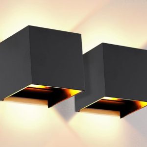 OOWOLF IP65 Waterproof Wall Sconce Set (2)
