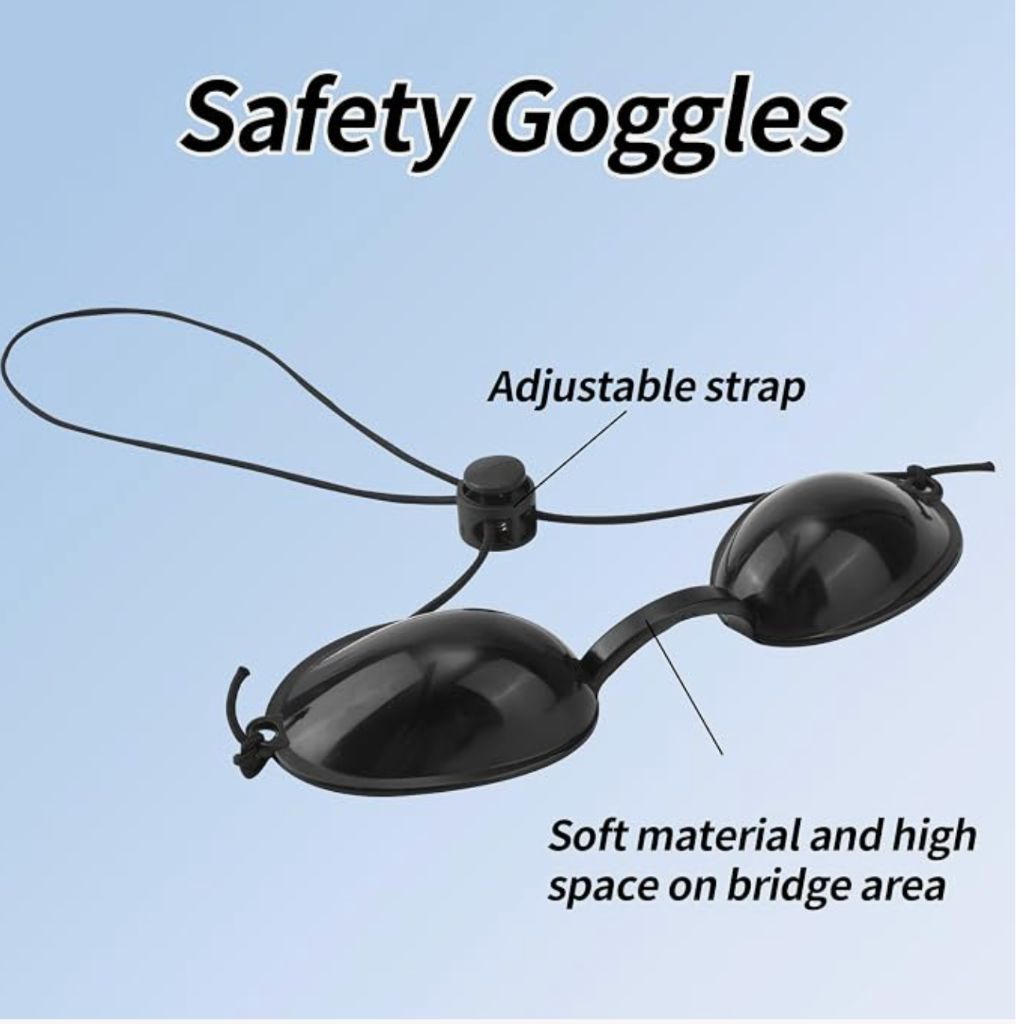 BOXOB Goggles for Red Light Eye Protection, 2 BOXES OF 2 EACH