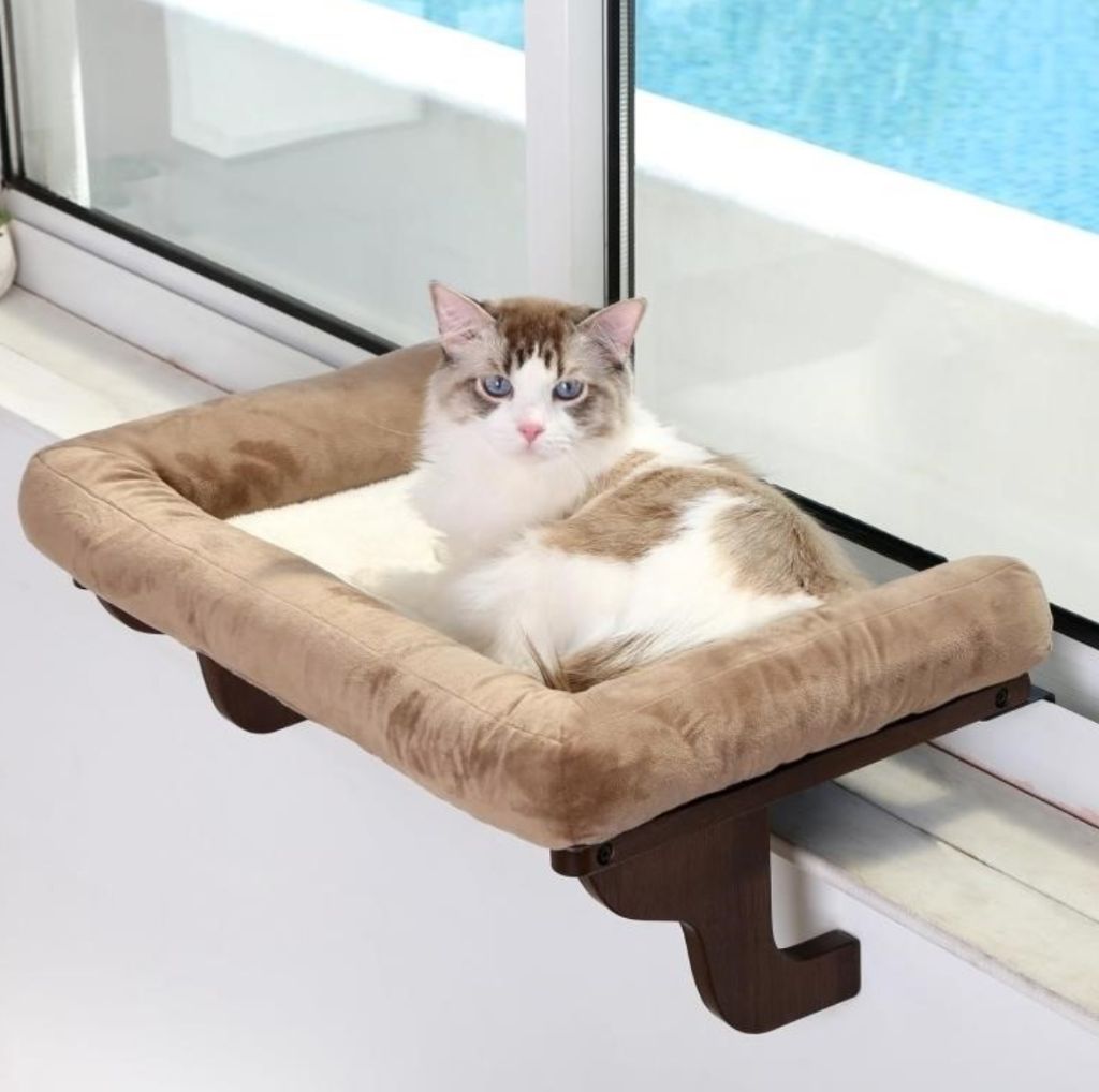 Cat Perch for Window Sill with Bolster- new
