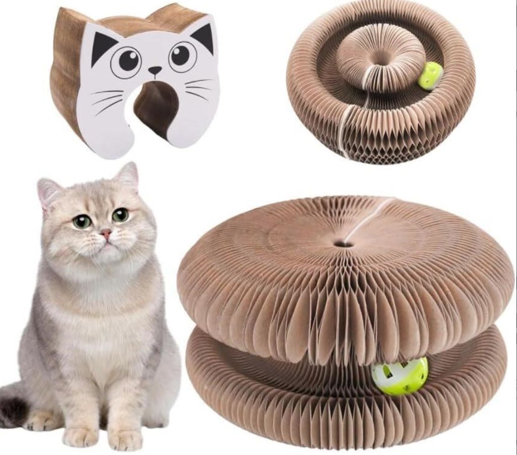 Cat Scratcher Board with Ball Track-new