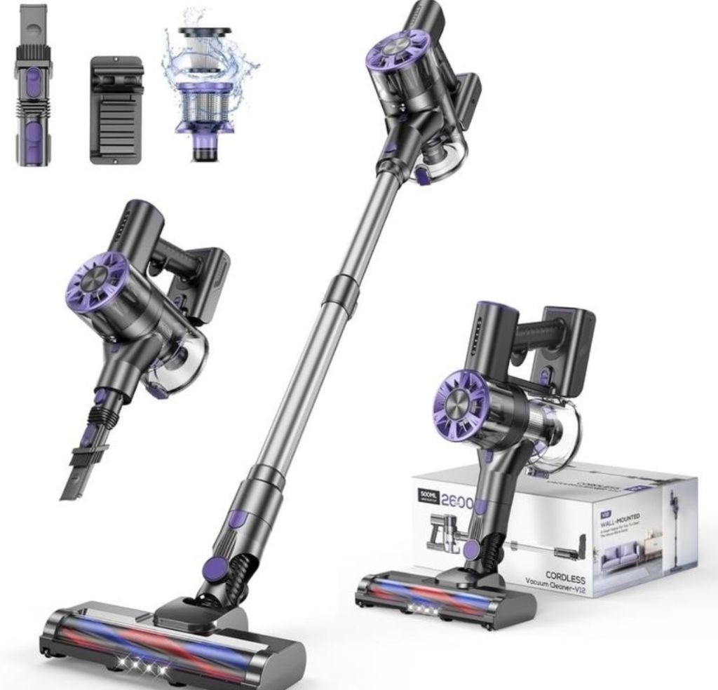Cordless Vacuum Cleaner for Home, 80,000PRM Powerf