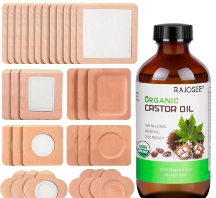 RAJOSEE 32Pcs Castor Oil Pack-sealed