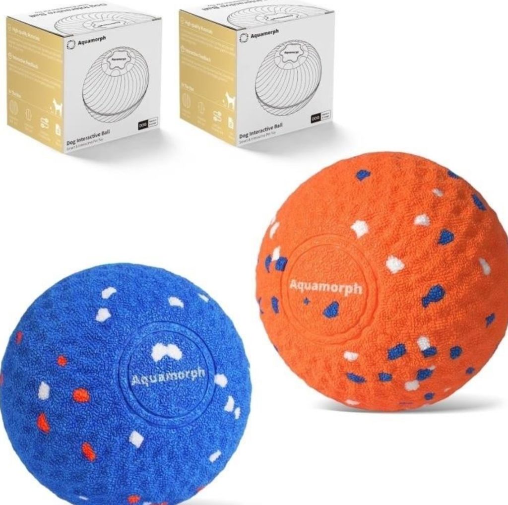 2-Pack Interactive Dog Toys, Smart Automatic Bounce- new