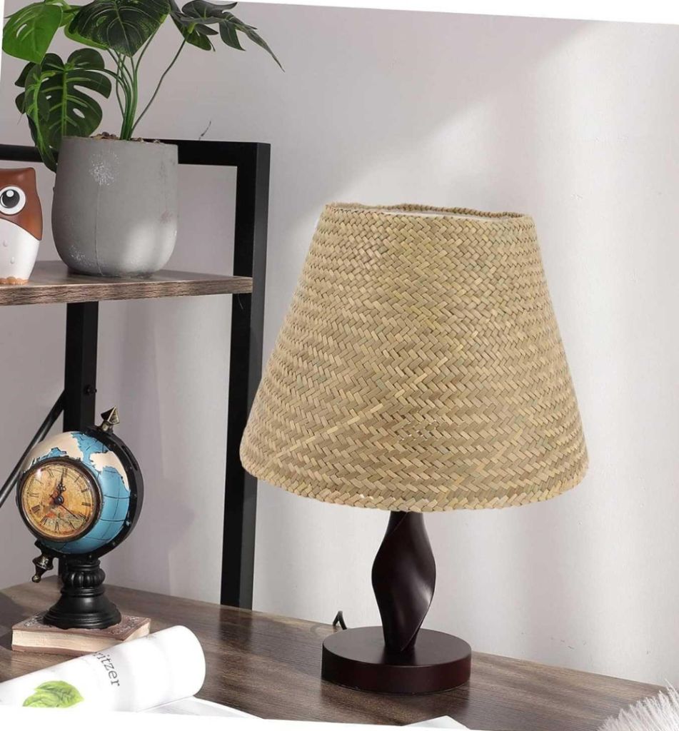 Boho Woven Lamp Shade for Table