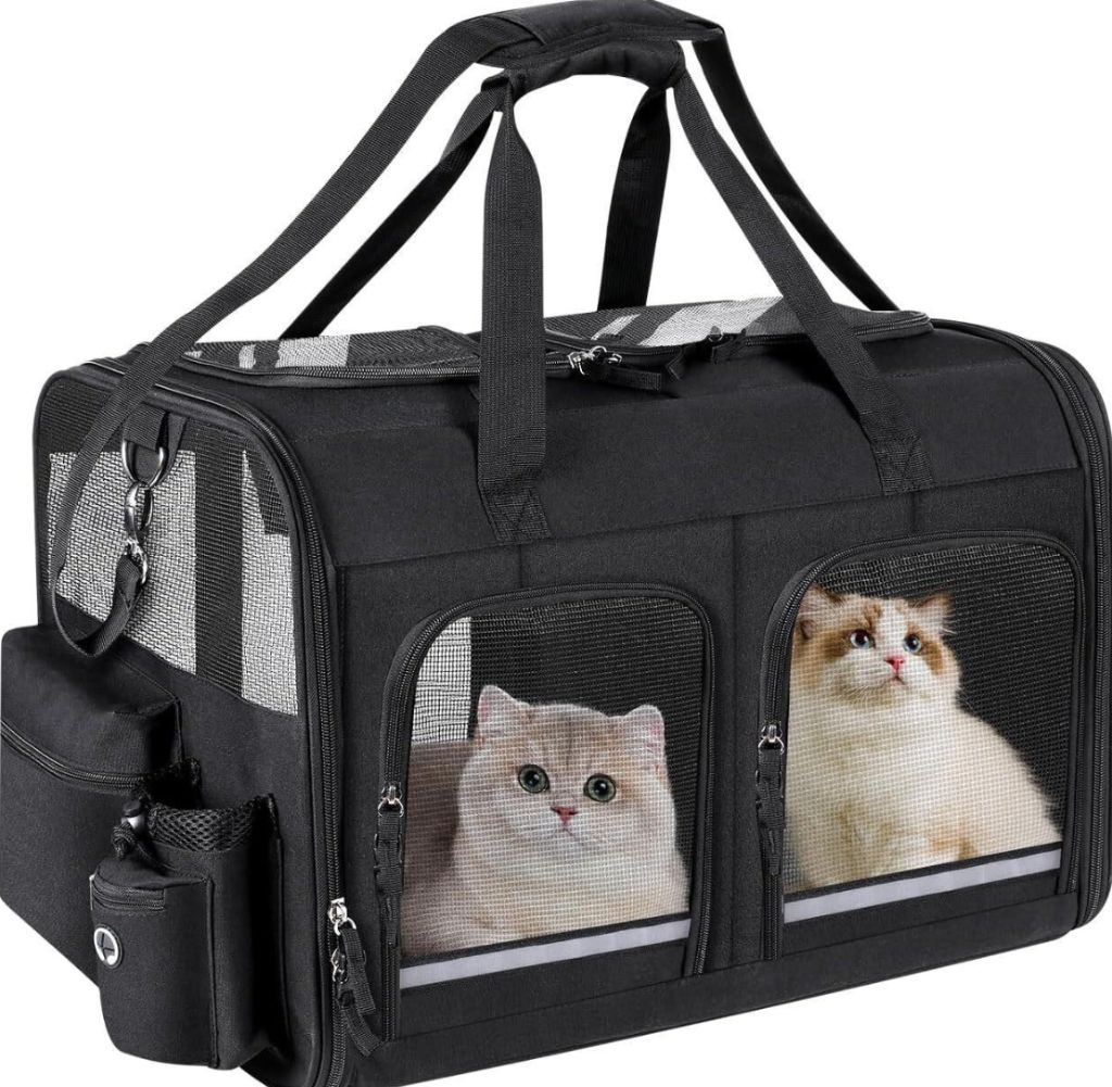 Cat Carrier for 2 Cats (Black)14x22-new in box