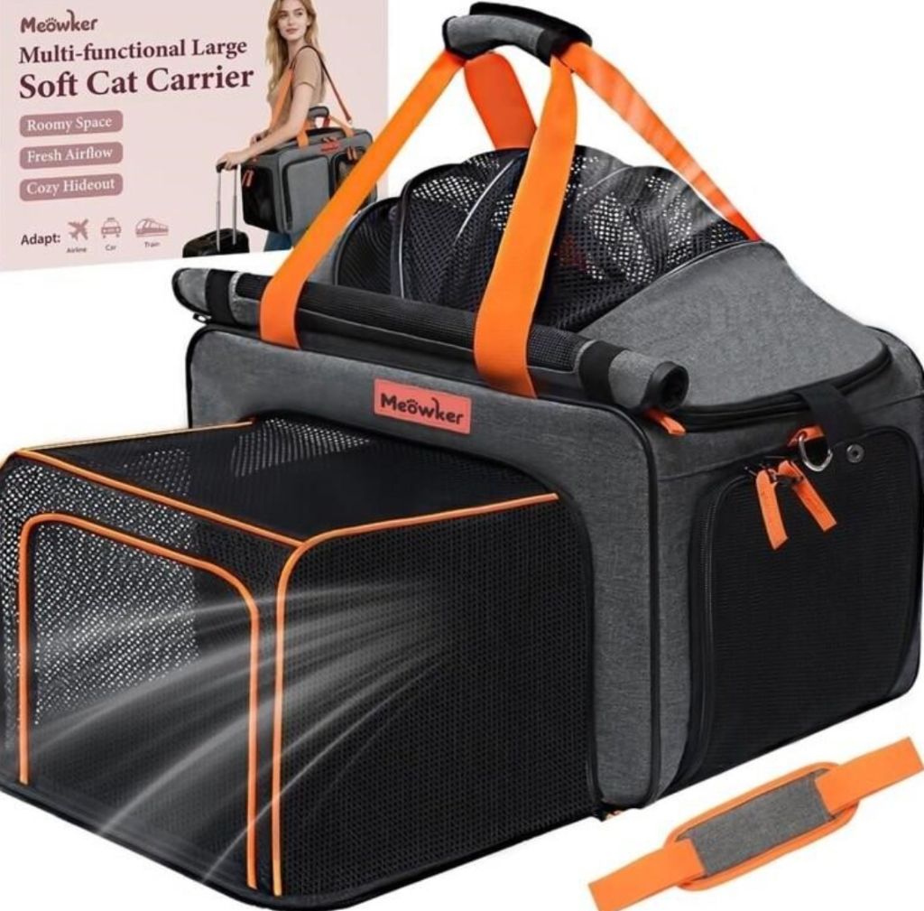 Cat Pet Dog Carrier Soft Foldable Backpack Airline- new in box