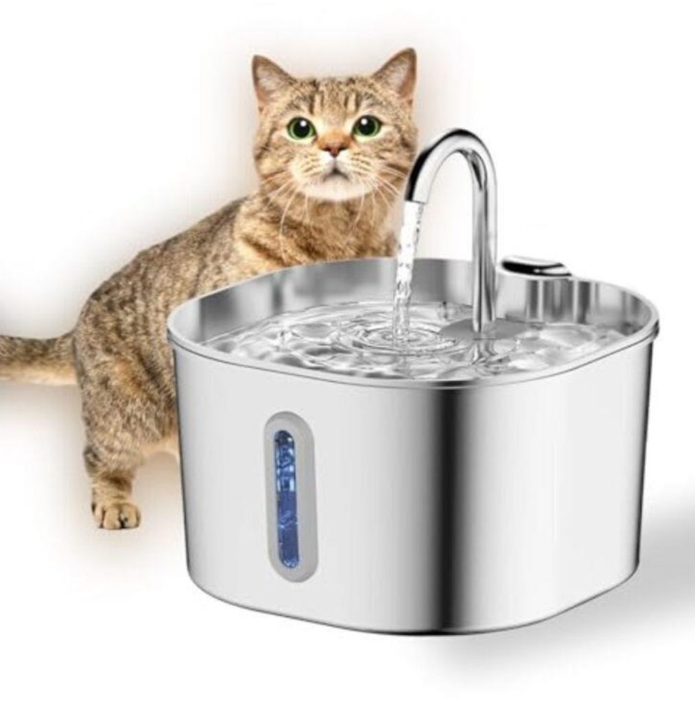 Cat Water Fountain Stainless Steel 74oz/2.2L-new