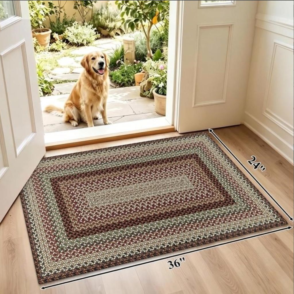 HEBE Indoor Door Mat 24"x36", Non Slip Front Door - Image 2
