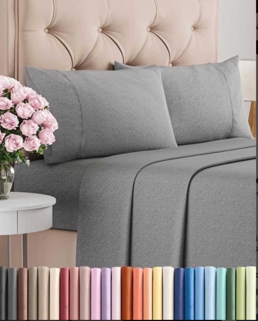 King Size 4 Piece Sheet Set - Breathable & Cooling-new in bag