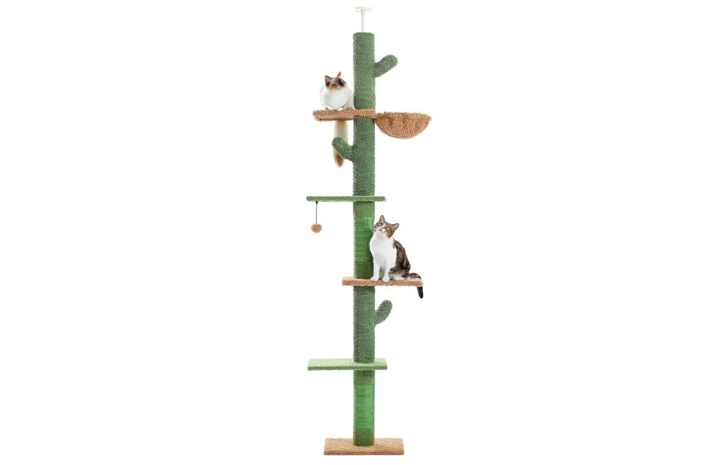 PAWZ Road Cactus Cat Tree 95-108in, 5 Levels- new