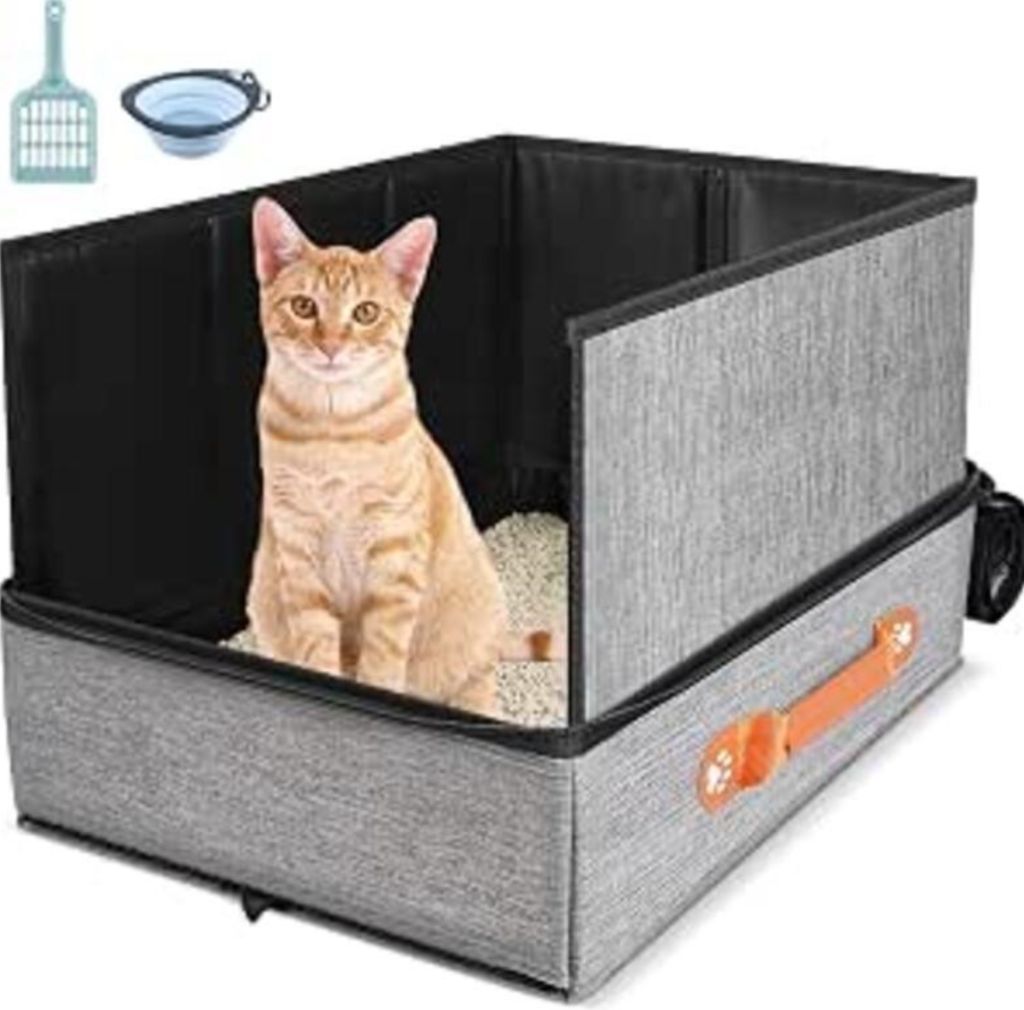 Portable Collapsible Cat Litter Box Leak 18x14 - new in