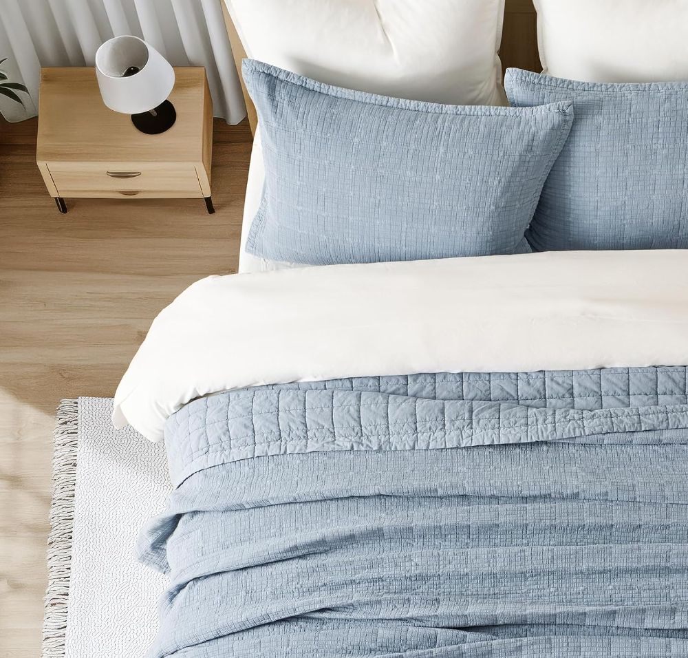Stonewashed Cotton Quilt Set -sealed