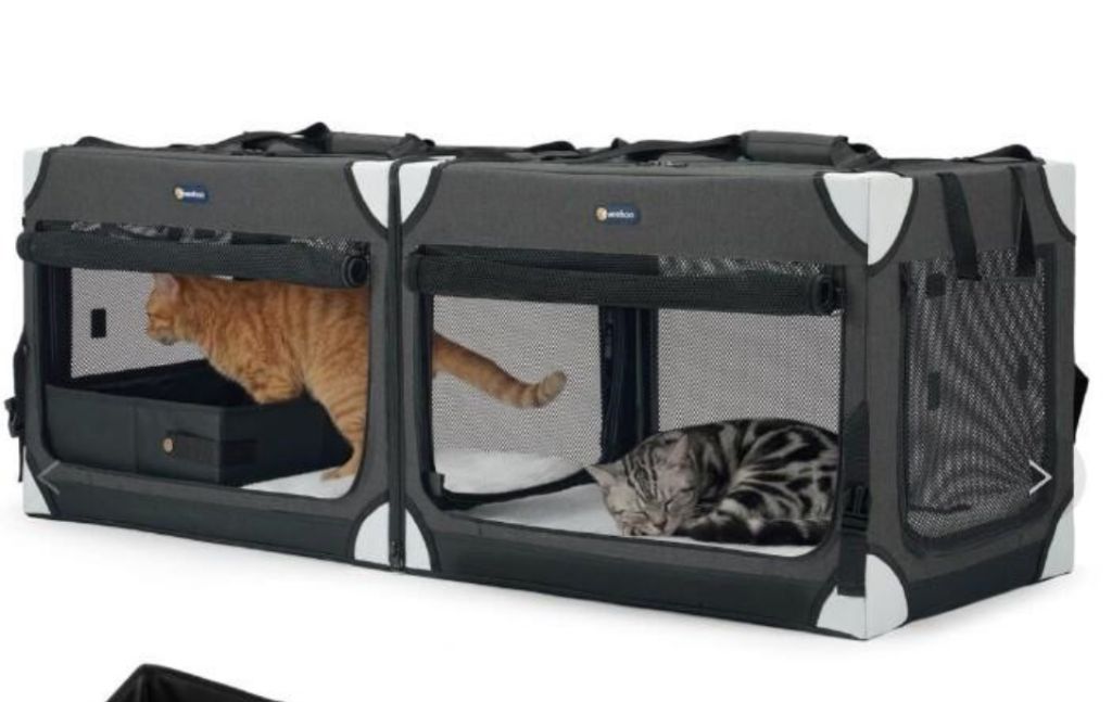 Travel Carrier Extra Large pet Travel Carrier for 2 Cats or small dogs-line new