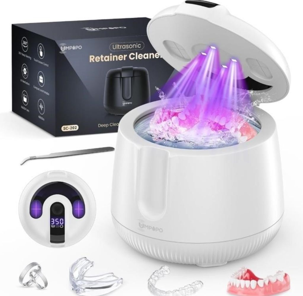 Ultrasonic Retainer Cleaner Machine 48kHz, Dental