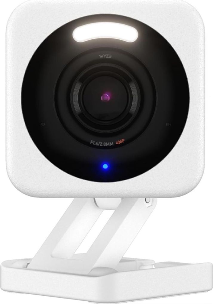 Wyze Cam v4, 2.5K AI Security Cam, White
