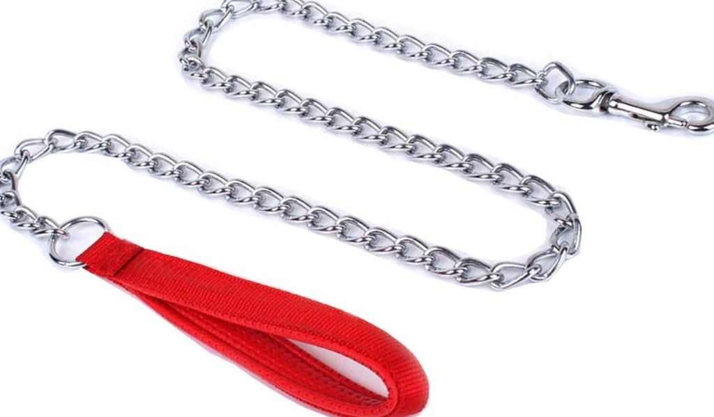 Chain Leash with Padded Handle-new