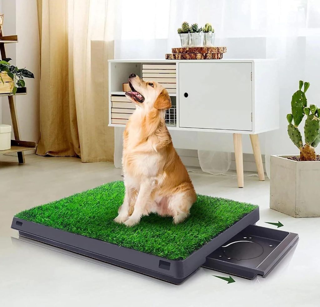 Dog Grass Pad with Tray 24"x20" Potty Tray-new in box