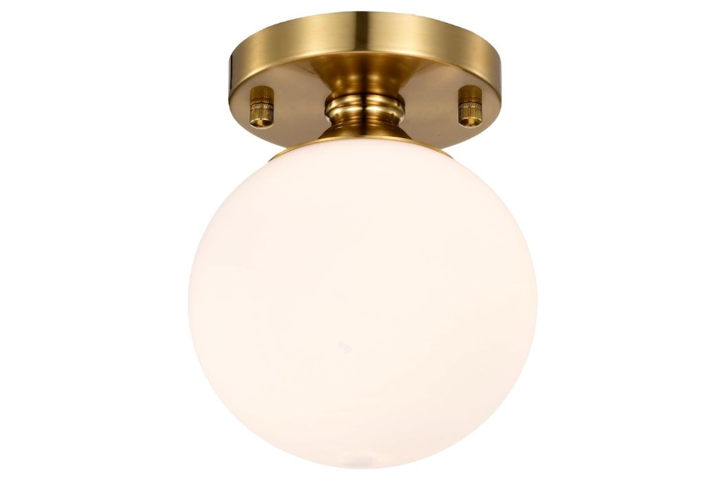 Gold Semi Flush Mount Ceiling Light-new in box
