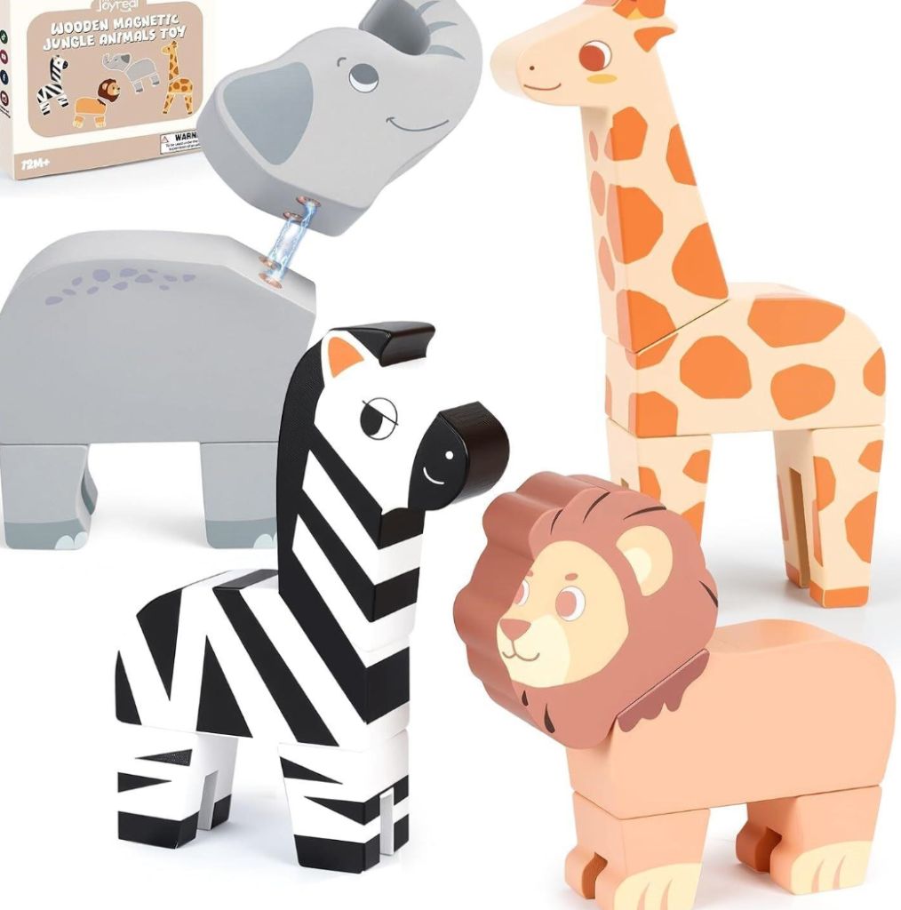 Joyreal Jungle Animals Set, 16 Pcs Blocks 1-5-new in box
