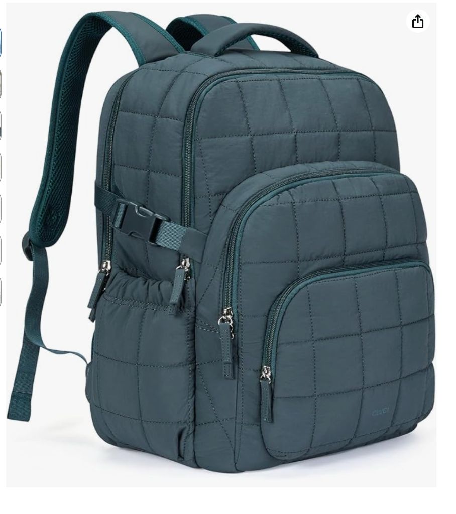 Travel Puffer Quilted Backpack Water Resistant 30L- new