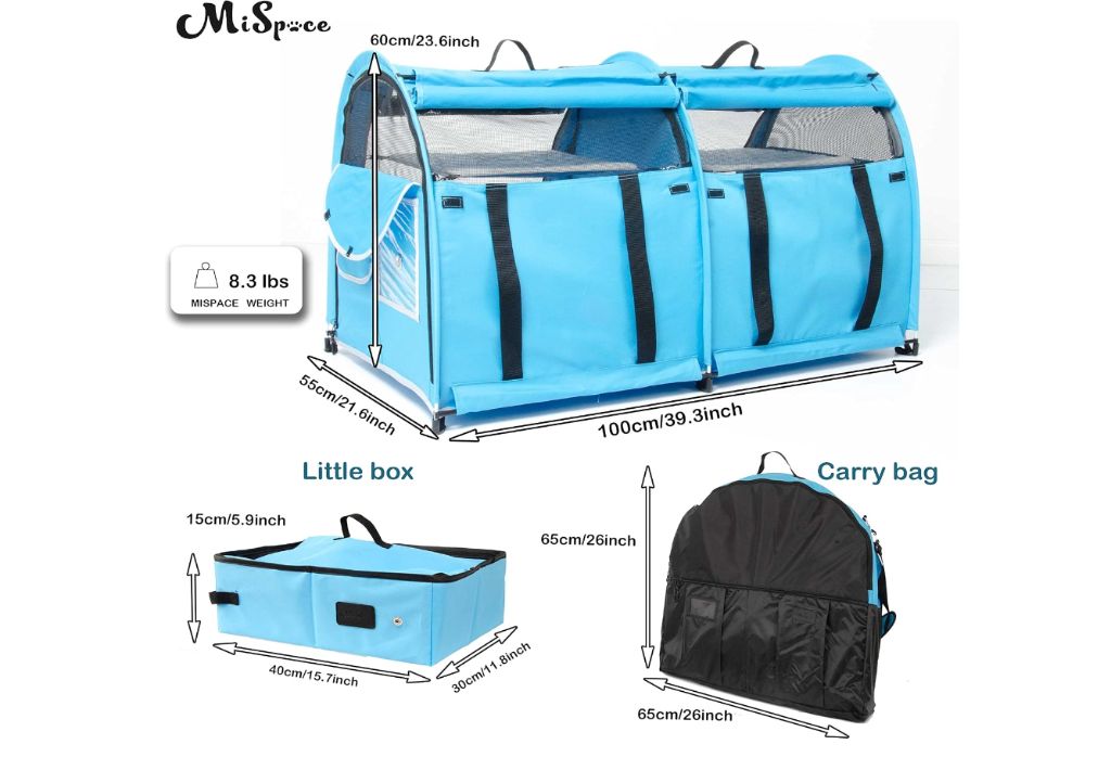 Mispace Portable 2 Pet Carriers for Cats-new in box