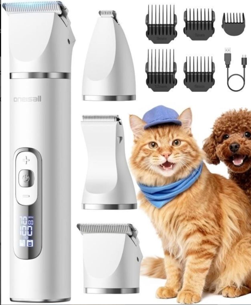 Oneisall Quiet Cat Clippers 3-in-1 Kit-new