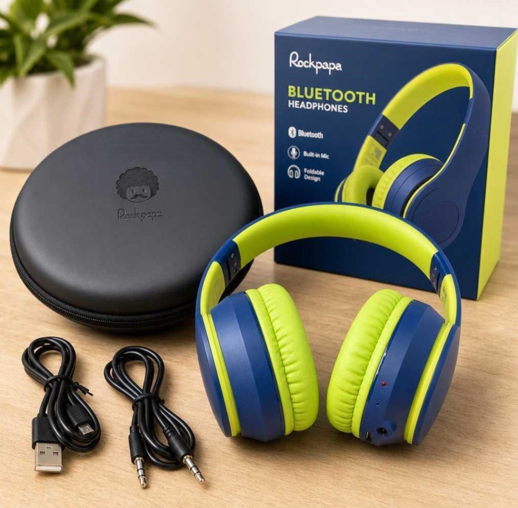 Rockpapa Bluetooth Headphones-new in box