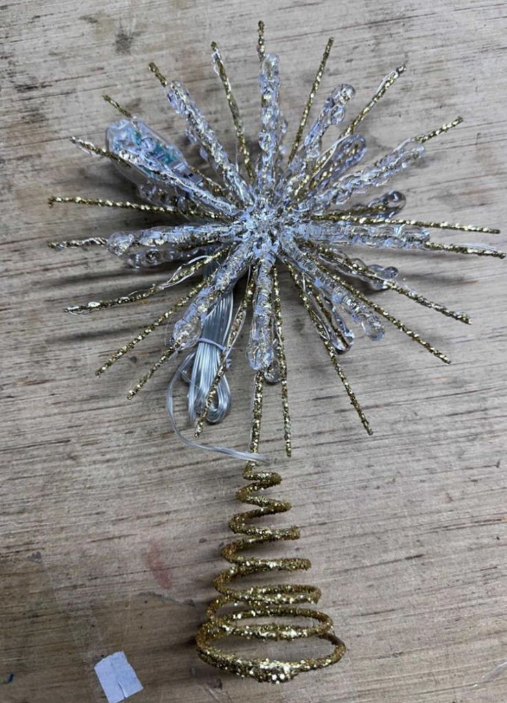 Snowflake Tree Topper-new in box