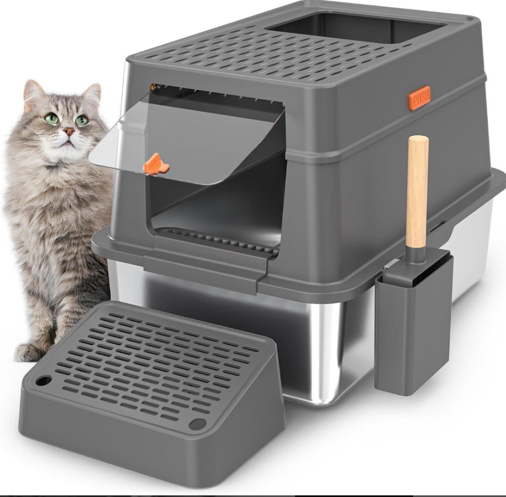 Stainless Steel Litter Box  XXL24" L x 16" W x 16" H-new in box