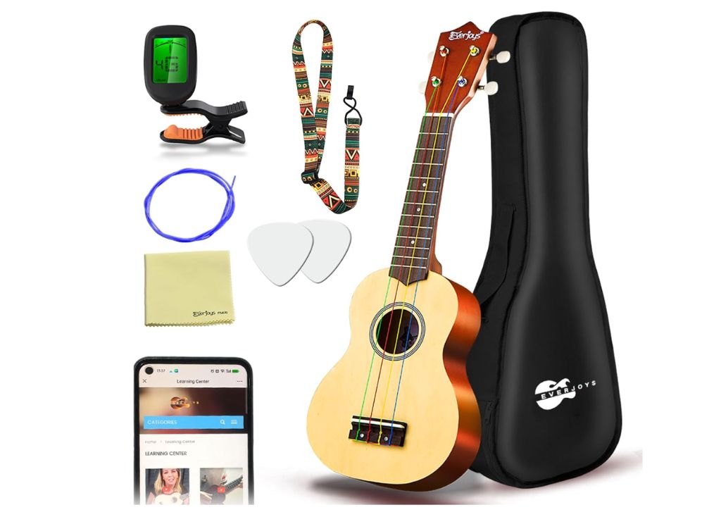 Ukulele Beginner hawaiian Kit 21" with Lessons-new in box