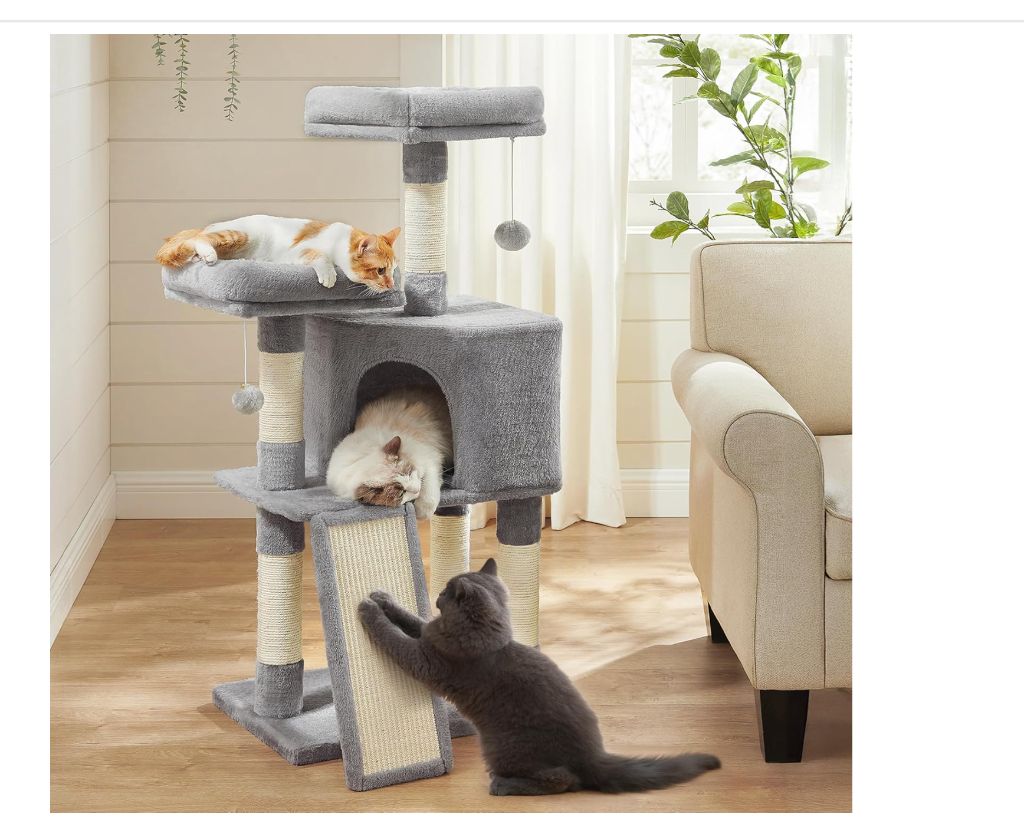 Cat Tree: 45.3" Condo, Gray- new in box